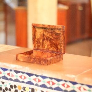 BASIC - BOÎTE À BIJOUX EN BOIS DE THUYA - Grossiste Décoration Artisanat Marocain | Boutique d'artisanat