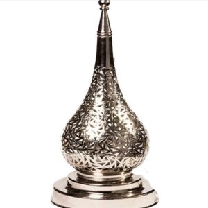 DMAA - LAMPE EN CUIVRE NICKELÉ - Grossiste Décoration Artisanat Marocain | Boutique d'artisanat