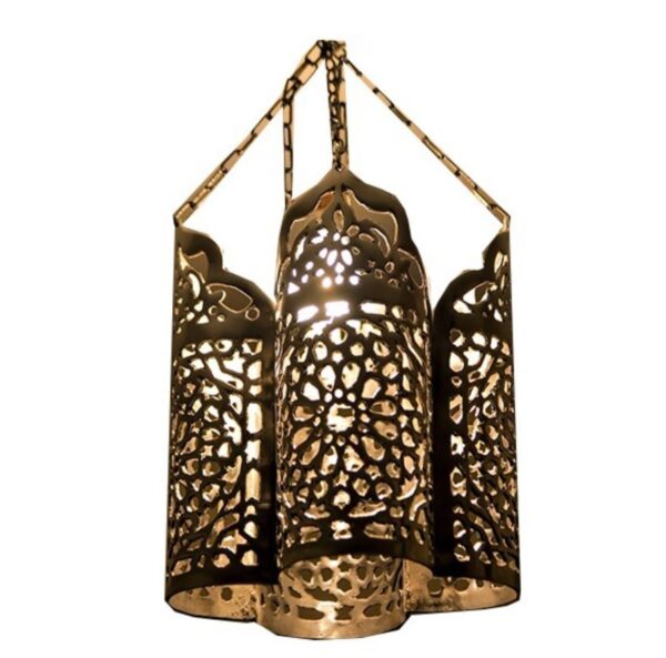 TAAJ - PLAFONNIER ARTISANAL EN ALUMINIUM - Grossiste Décoration Artisanat Marocain | Boutique d'artisanat