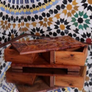 BOÎTE À MERVEILLES - BOÎTE ARTISANALE EN THUYA - Grossiste Décoration Artisanat Marocain | Boutique d'artisanat