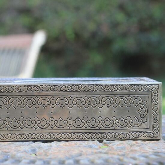 Lave-main Marocain à Encastrer, Cuivre/métal Argenté, 30 Cm, Vasque Salle D'eau