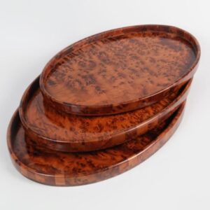 TRIO WOOD - PLATEAUX ARTISANAUX EN BOIS - Grossiste Décoration Artisanat Marocain | Boutique d'artisanat