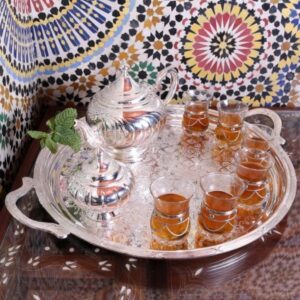MOROCCAN BEAUTY- SERVICE DE THÉ ARTISANAL ET SUCRIER - Grossiste Décoration Artisanat Marocain | Boutique d'artisanat