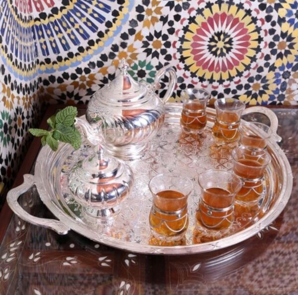 MOROCCAN BEAUTY- SERVICE DE THÉ ARTISANAL ET SUCRIER - Grossiste Décoration Artisanat Marocain | Boutique d'artisanat