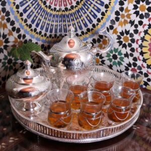 TAMAZIGHT - SERVICE DE THÉ ARTISANAL ET SUCRIER - Grossiste Décoration Artisanat Marocain | Boutique d'artisanat