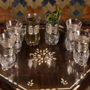 ORIENTAL - PACK 6 VERRES ARTISANAL - Grossiste Décoration Artisanat Marocain | Boutique d'artisanat